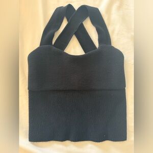 Abercrombie & Fitch Black Crop Tank